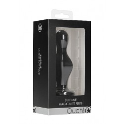 Черная анальная пробка Magic Butt Plug - 11,3 см. Черная анальная пробка Magic Butt Plug - 11,3 см.