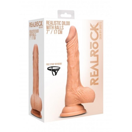 Фаллоимитатор Realistic Dildo With Balls  - 17 см.