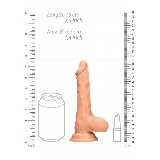 Фаллоимитатор Realistic Dildo With Balls  - 17 см.