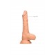 Телесный фаллоимитатор Realistic Dildo With Balls - 20 см.