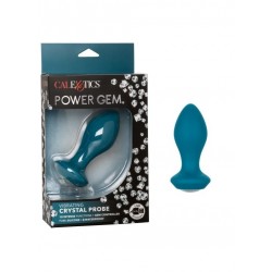 Бирюзовая анальная вибропробка с кристаллом Power Gem Vibrating Crystal Probe - 10,75 см. Бирюзовая анальная вибропробка с кристаллом Power Gem Vibrating Crystal Probe - 10,75 см.