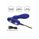 Синий анальный вибратор Eclipse Pleasure Probe - 13,25 см.