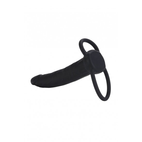 Насадка на пенис Silicone Love Rider Dual Penetrator для двойного проникновения - 14 см.