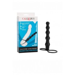 Анальная ёлочка с петлями для крепления на члене - 14,5 см. Анальная ёлочка с петлями для крепления на члене - 14,5 см.