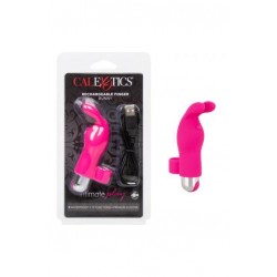 Розовая пулька-насадка на палец Finger Bunny - 8,25 см.