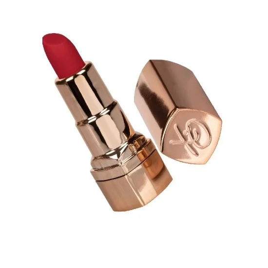 Золотистый вибратор-помада с красным мягким кончиком Hide & Play Rechargeable Lipstick SE-2930-30-2 Золотистый вибратор-помада с красным мягким кончиком Hide & Play Rechargeable Lipstick SE-2930-30-2