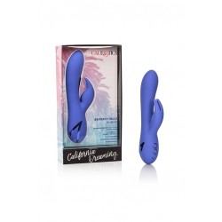 Фиолетовый вибратор Beverly Hills Bunny с ротацией скрытых в стволе бусин