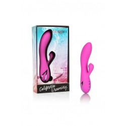 Лиловый вибратор Malibu Minx с функцией всасывания