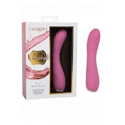 Розовый вибромассажер для стимуляции точки G Uncorked Pinot - 18,5 см. Розовый вибромассажер для стимуляции точки G Uncorked Pinot - 18,5 см.