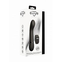 Черный вибромассажер Kegel G - 20 см. Черный вибромассажер Kegel G - 20 см.