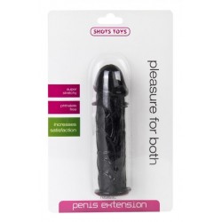 Черная насадка-реалистик на пенис с шипами - 13 см. Черная насадка-реалистик на пенис с шипами - 13 см.