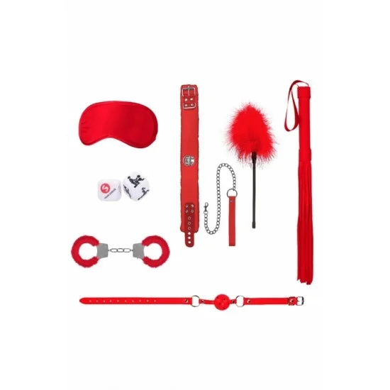 Красный игровой набор Introductory Bondage Kit №6 OU369RED Красный игровой набор Introductory Bondage Kit №6 OU369RED
