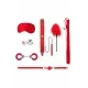 Красный игровой набор Introductory Bondage Kit №6 OU369RED Красный игровой набор Introductory Bondage Kit №6 OU369RED