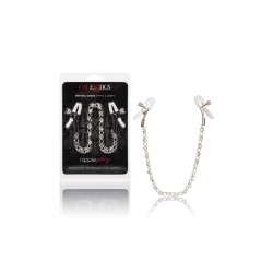 Зажимы на соски с серебристой цепочкой и кристаллами Crystal Chain Nipple Clamps Зажимы на соски с серебристой цепочкой и кристаллами Crystal Chain Nipple Clamps