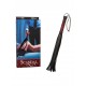 Черная многохвостая гладкая плеть Scandal Flogger Bulk - 69 см.