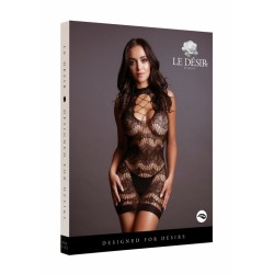 Пикантное мини-платье с кружевным рисунком Criss Cross Neck Mini Dress Пикантное мини-платье с кружевным рисунком Criss Cross Neck Mini Dress