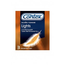 Особо тонкие презервативы Contex Lights - 3 шт. Особо тонкие презервативы Contex Lights - 3 шт.