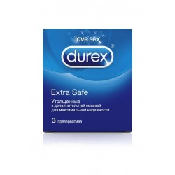 Утолщённые презервативы Durex Extra Safe - 3 шт.