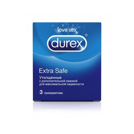 Утолщённые презервативы Durex Extra Safe - 3 шт.