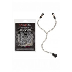 Зажимы для сосков с серебристой цепочкой и утяжелителем Weighted Dual Tier Nipple Clamps Зажимы для сосков с серебристой цепочкой и утяжелителем Weighted Dual Tier Nipple Clamps