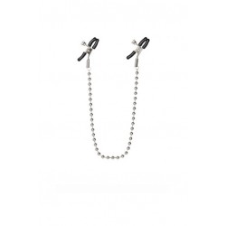 Цепь с зажимами для сосков Silver Beaded Nipple Clamps Цепь с зажимами для сосков Silver Beaded Nipple Clamps