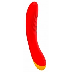 Красный изогнутый вибромассажер Romp Hype G-Spot - 21 см. Красный изогнутый вибромассажер Romp Hype G-Spot - 21 см.