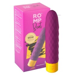 Лиловый рельефный мини-вибростимулятор Romp Beat - 15 см. Лиловый рельефный мини-вибростимулятор Romp Beat - 15 см.