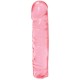 Фаллоимитатор прозрачно- розовый Crystal Jellies 8 Classic - Pink