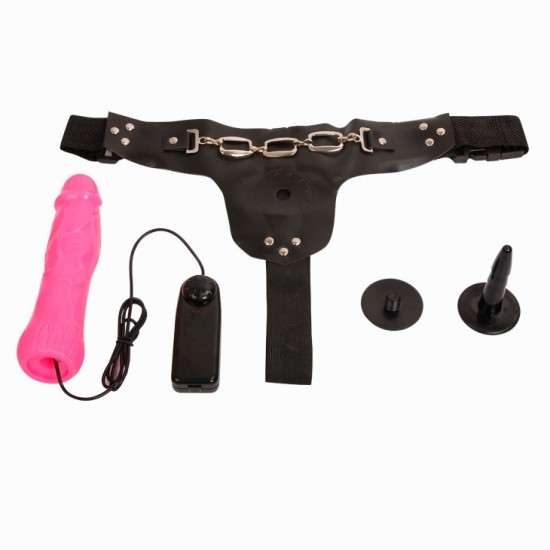 Adjustable elastic Harness Страпон женский вагинальный на трусиках с вибрацией