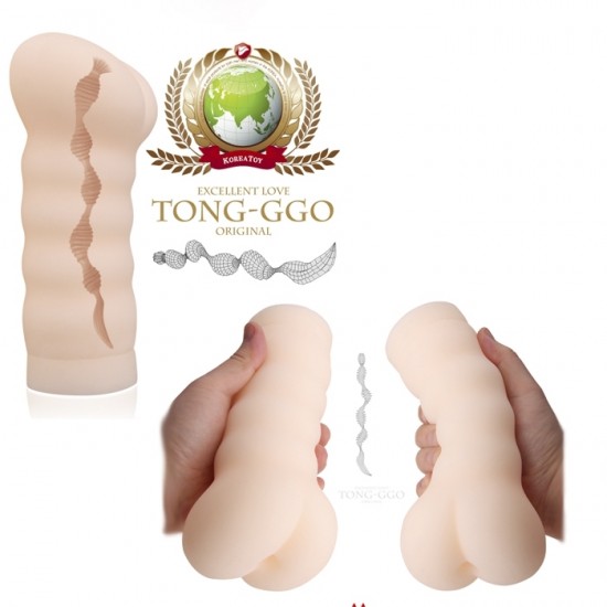 Мастурбатор реалистичный KOKOS Tong-ggo, TPR, бежевый, 19 см