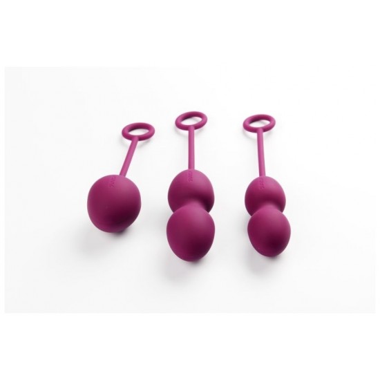 Набор вагинальных шариков Svakom Nova, силикон, фиолетовый, (49,75,95 гр)