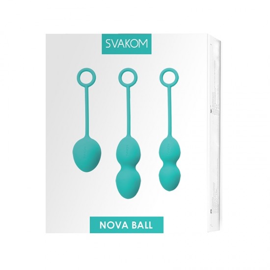 Nova Ball Зеленый Вагинальные шарики со смещенным центром тяжести