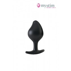 Анальная пробка MystimRocking Force L, электростимуляция, силикон, черная, Ø 4,7 см