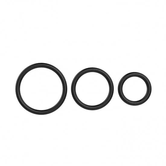 Baile Набор Эрекционных колец Cock & Ball rings Rubber Set BI-026013