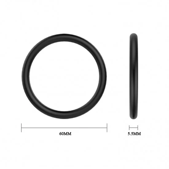 Baile Набор Эрекционных колец Cock & Ball rings Rubber Set BI-026013