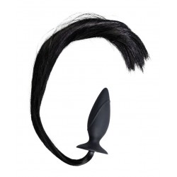 Анальная пробка с черным хвостом You2Toys HORNY Pony Plug Анальная пробка с черным хвостом You2Toys HORNY Pony Plug