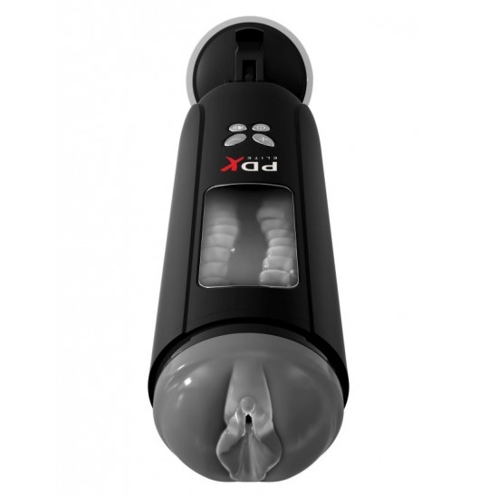 Мастурбатор-вагина с функцией переминания и голосовым сопровождением PDX ELITE Ultimate Milker прозрачный