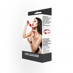 Кляп-расширитель с шариком, красный Кляп-расширитель с шариком, красный