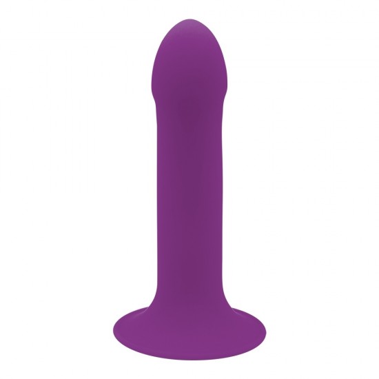 Дилдо на присоске с двойной плотностью HITSENS S06 Purple ADRIEN LASTIC DILDO DUAL DENSITY