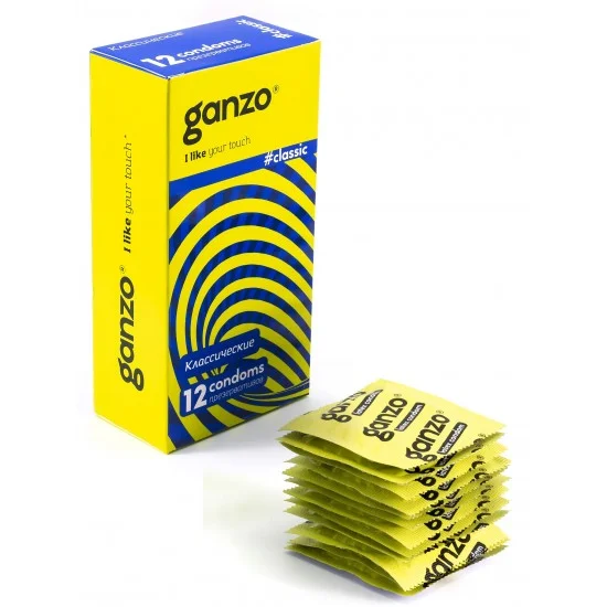 Презервативы Ganzo Classic, классические, с обильной смазкой, латекс, 18,5 см, 12 шт 0701-002 Презервативы Ganzo Classic, классические, с обильной смазкой, латекс, 18,5 см, 12 шт 0701-002