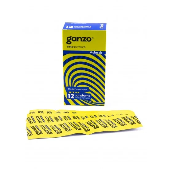 Презервативы Ganzo Classic, классические, с обильной смазкой, латекс, 18,5 см, 12 шт 0701-002 Презервативы Ganzo Classic, классические, с обильной смазкой, латекс, 18,5 см, 12 шт 0701-002