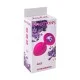 Средняя розовая анальная пробка Emotions Cutie Medium с фиолетовым кристаллом - 8,5 см. 4012-02Lola