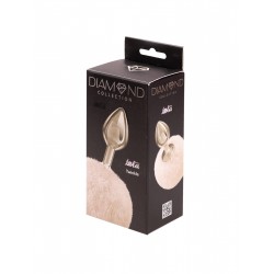 Серебристая анальная пробка с белым пушистым хвостиком Twinkle Серебристая анальная пробка с белым пушистым хвостиком Twinkle