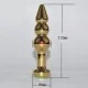 Золотистая анальная ёлочка с розовым кристаллом - 11,2 см. 47436-MM Золотистая анальная ёлочка с розовым кристаллом - 11,2 см. 47436-MM