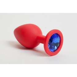 Пробка силиконовая красная с синим кристаллом 8,2 х 3,5 см 47094-MM Пробка силиконовая красная с синим кристаллом 8,2 х 3,5 см 47094-MM