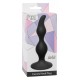 Чёрная анальная пробка Curved Anal Plug Black - 12,5 см.