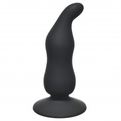 Чёрная анальная пробка Waved Anal Plug Black - 11 см. Чёрная анальная пробка Waved Anal Plug Black - 11 см.