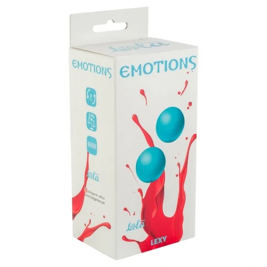 Голубые вагинальные шарики без сцепки Emotions Lexy Large 4016-03Lola Голубые вагинальные шарики без сцепки Emotions Lexy Large 4016-03Lola