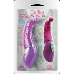 Розовый стимулятор точки G с рельефом и шариком Розовый стимулятор точки G с рельефом и шариком