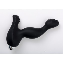 Черный вибратор для стимуляции точки G и клитора